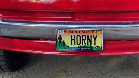 Maine Close To Ridding License Plates Of Obscenities