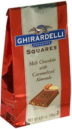 Ghirardelli with Caramelized Almonds Milk Chocolate Squares - 4.87 oz ...