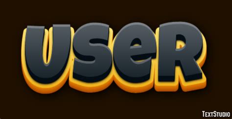 user yellow  black  text effect generator