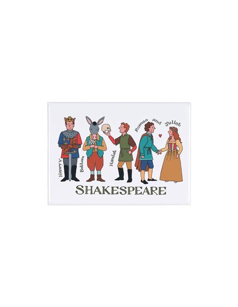 Shakespeare Characters Fridge Magnet | Alison Gardiner