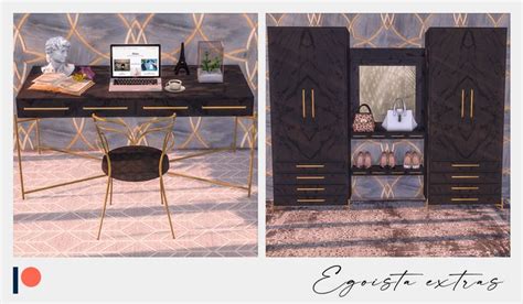 Egoista Extras🌺 Winner9 Sims 4 Cc Furniture Sims 4 Bedroom Sims 4