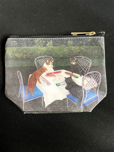 Cats Playing Mahjongg- Medium size change purse - MahJongg Maven & Games