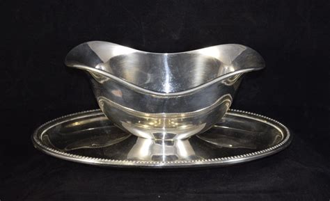 Proantic Christofle Sauce Boat Pearls Model Gallia Collection