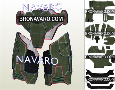 HALO 3 Cosplay Armor Template Master Chief Full Armor Pepakura