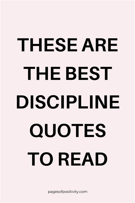 These Are The Best Discipline Quotes To Read In 2024 Discipline