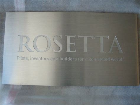 Etched Brushed Aluminum Plaque Sign Installed In Nyc We Specialize In