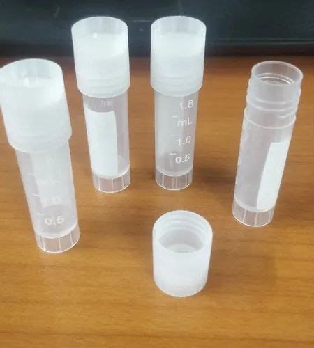 White Polypropylene Cryovial 1 8ml Screw Cap At Rs 2 85 Piece In