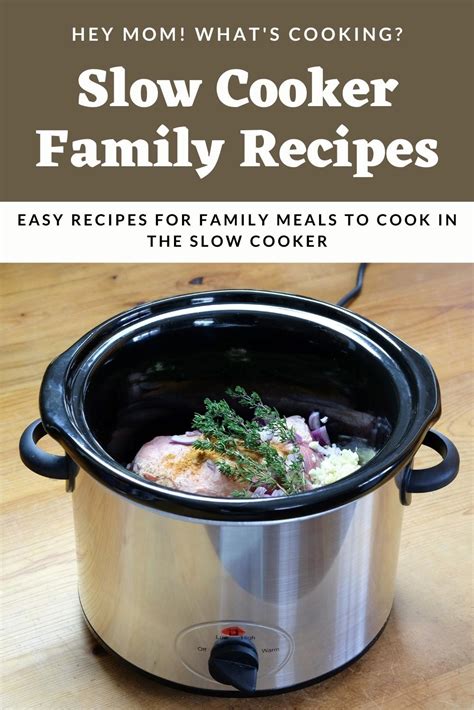 Slow Cooker Family Meal Ideas ~ Hey Mom! What's Cooking?