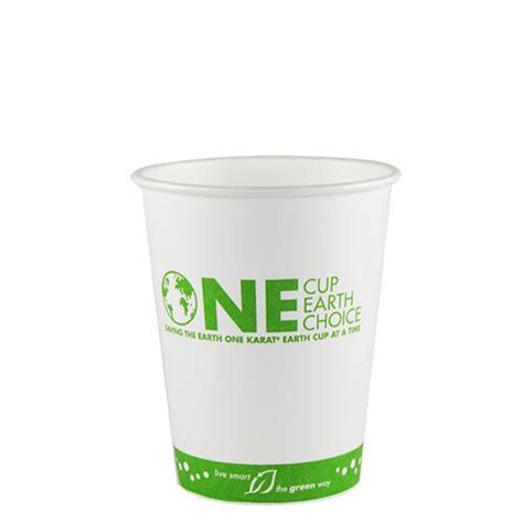 Karat Earth 12oz Eco Friendly Paper Hot Cups One Cup One Earth 90mm