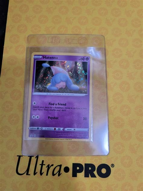 Hatenna Holo Pokemon Card Swsh040 25th Anniversary General Mills