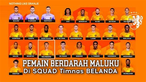 Kembali Pemain Berdarah Maluku Mengisi Squad Timnas Sepak Bola Belanda