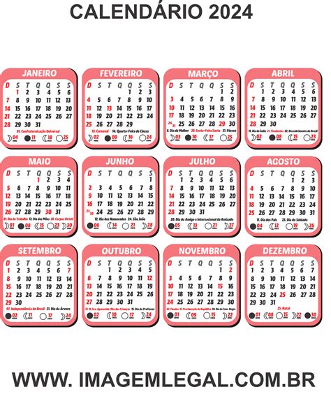 Calendário 2024 Goiaba Png Imagem Legal