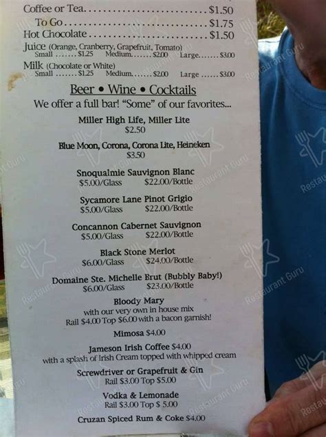 Menu At The Coffee Pot Restaurant Kenosha