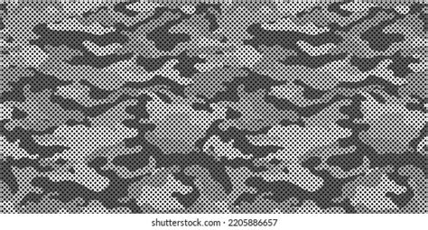 Camouflage Texture Seamless Pattern Grid Vector Stock Vector Royalty