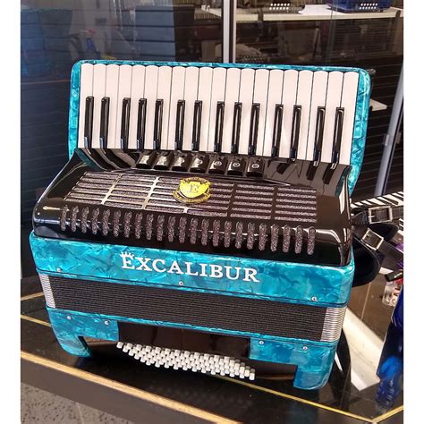 Excalibur Weltbestin Accordion Bass Acqua Blue Reverb