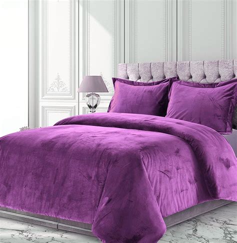 Amazon COZY DREAMS Velvet Purple Comforter Set Twin XL 1 Peice 1