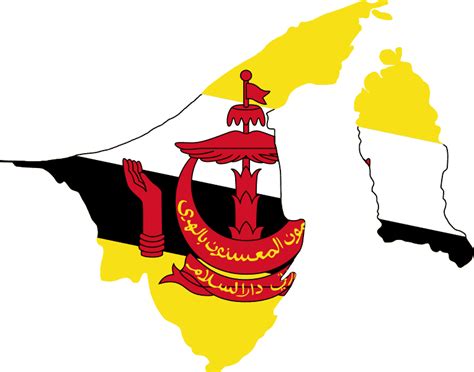 brunei flag unveiled colors meaning coat  arms flag map