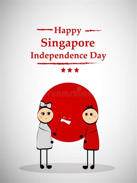 Singapore Independence Day Stock Vector Illustration Of Print 200076360