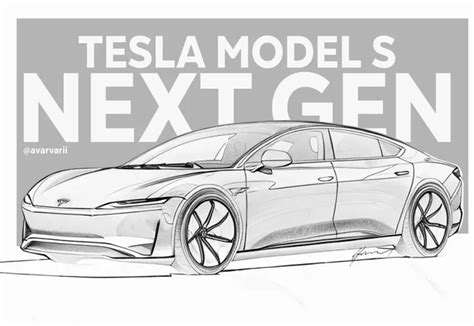 Unofficial Second-Generation Tesla Model S Illustration Previews a ...