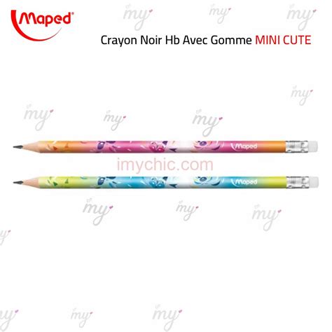 Crayon Noir Hb Avec Gomme Mini Cute Maped Imychic