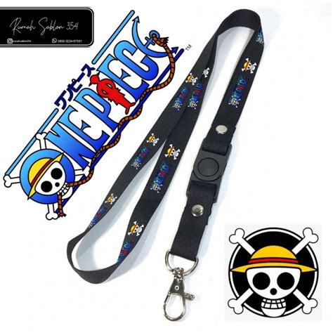 Jual Tali Lanyard One Piece Gantungan Onepiece Handphone Id Card Name