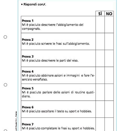 Griglia Di Autovalutazione Inglese Classe Giunti Scuola