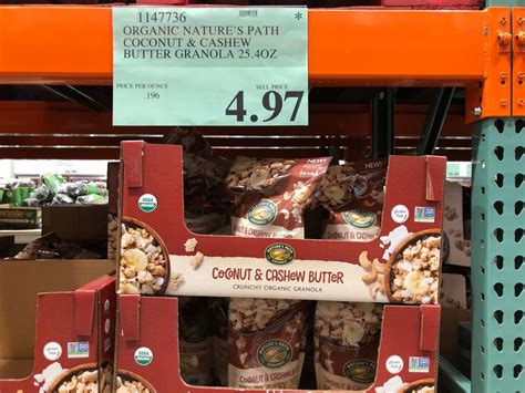 Organic Natures Path Coconut Cashew Butter Granola Costco