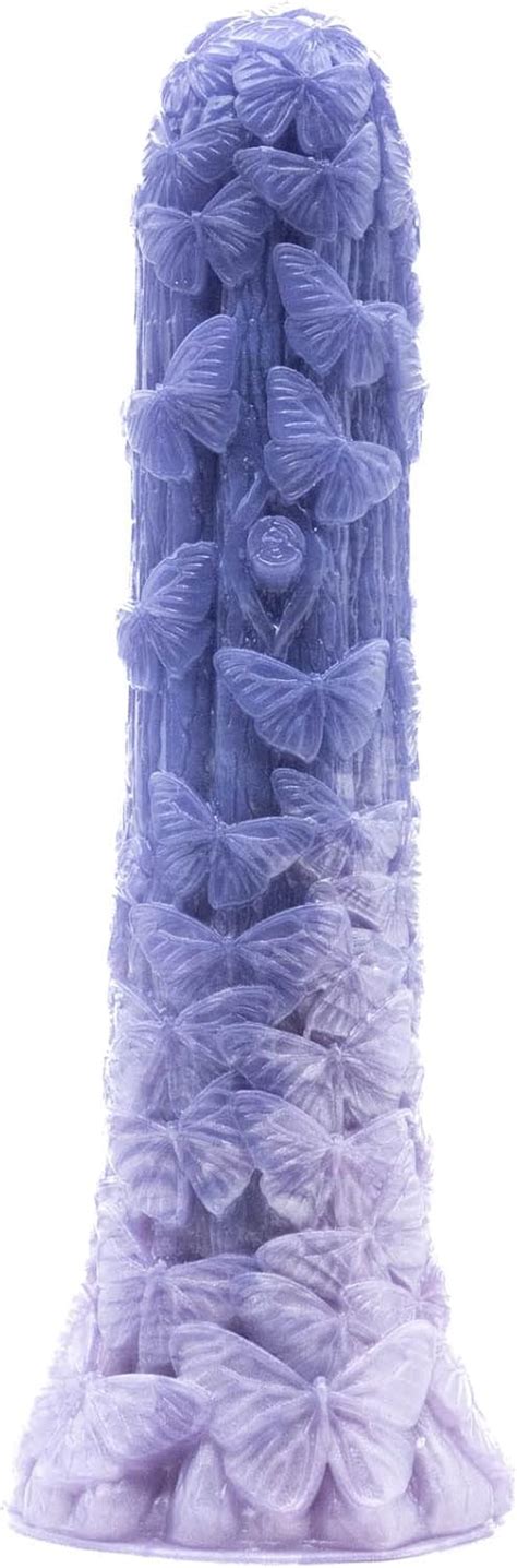 Amazon Twisted Fantasies Monarch Butterfly Suction Cup Dildo Blue Lilac Design Handmade