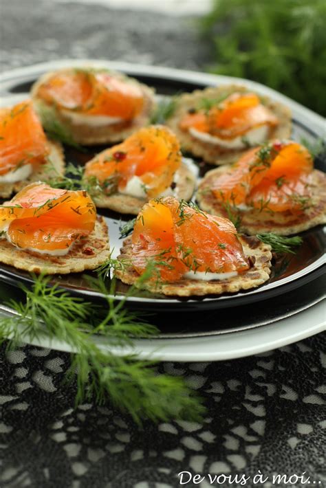 De Vous à Moi Saumon Marine Sauce Gravlax Et Blinis Au Sarrasin