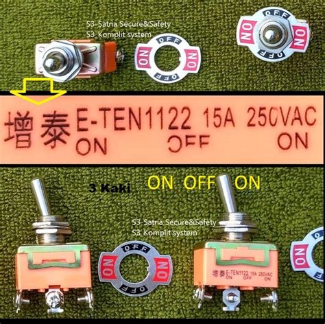 Jual E Ten Pin Kaki On Off On Saklar Switch Toggle Togel E Ten