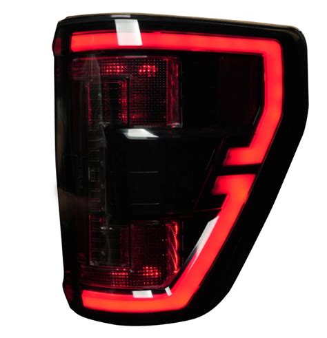 2021 23 F150 And Raptor With Oe Led And Blis Oled Tail Lights Smoked Lens