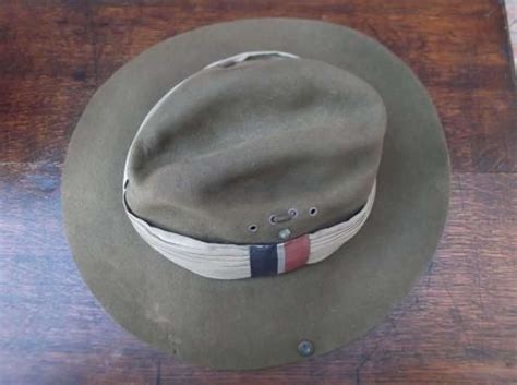 Dated British Made Slouch Hat With Raf Flash In Hats