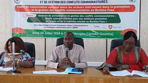 Pr Vention Et Gestion Des Conflits Communautaires Des Acteurs En