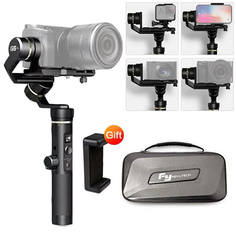 Feiyu G6 Plus G6P 3 Axis Stabilizer Handheld Gimbal With Phone Clamp