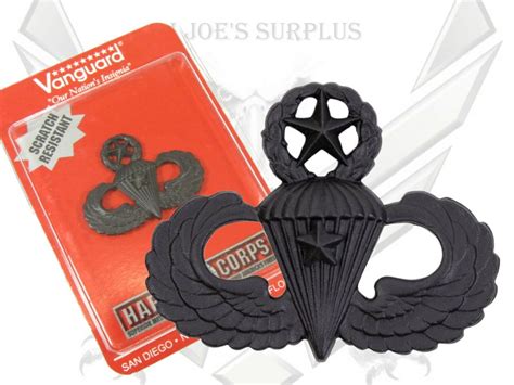 New Military Full Size Subdued Master Parachutist Combat Jump Wings