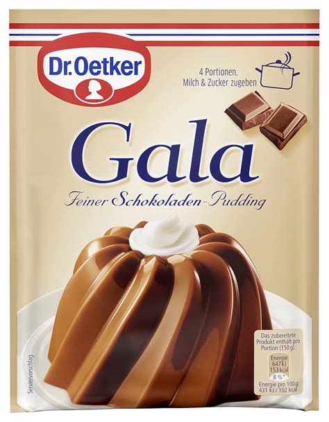 Dr Oetker Gala Schokolade Puddingpulver Zur Zubereitung Eines Feinen