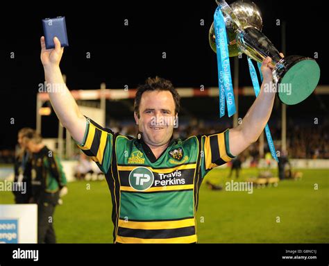 Northampton Saints Tom Smith With The European Challenge Cup Hi Res