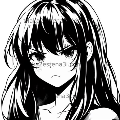 Thaka2 Estena3i Anime Svg Angry Anime Girl Svg Cartoon Girl Svg