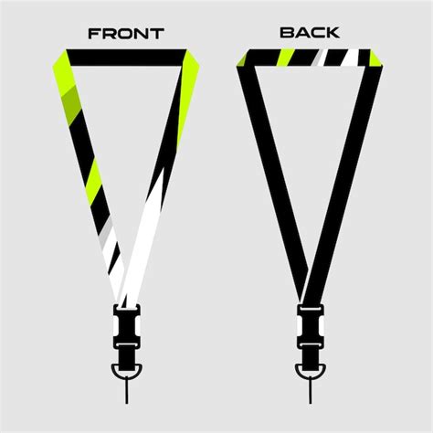 Premium Vector Green Lanyard Template For Honey Bee Company