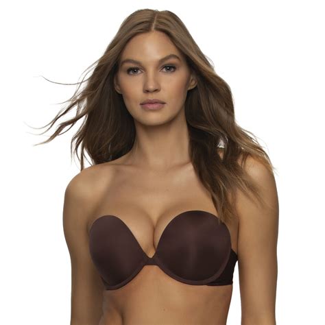 Evolve V Plunge Low Front Padded Non Slip Stay Up Strapless Bra