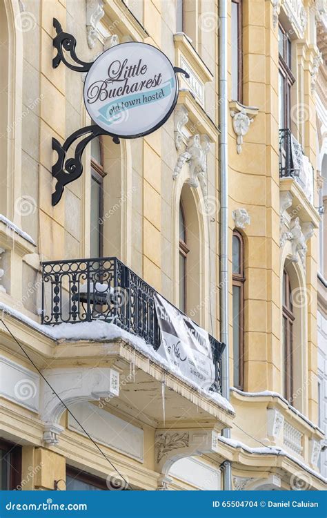 vintage hostel  bucharest  town editorial stock image image