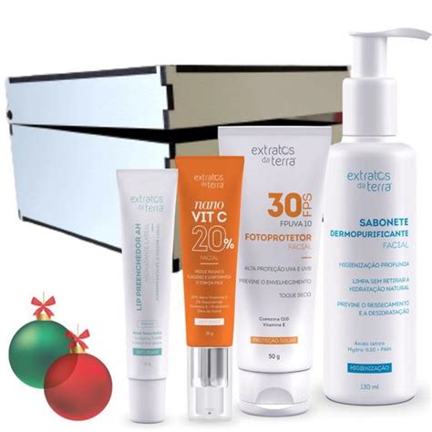 Kit Anti Idade Vitamina C Pele Mista Extratos Da Terra Anti Idade