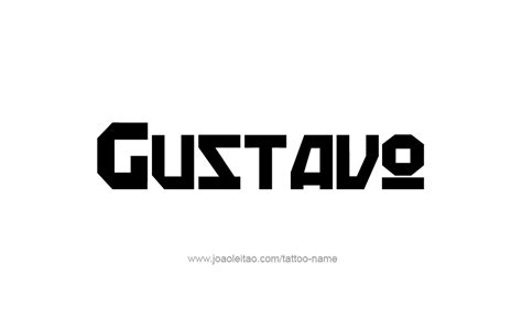 Gustavo Name Tattoo Designs