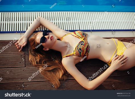 Sexy Woman Bikini Enjoying Summer Sun Stock Photo Shutterstock
