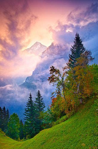 Dawn behind the Eiger, Bernese Alps, Switzerland - Chris Morrison | Beautiful nature, Beautiful ...