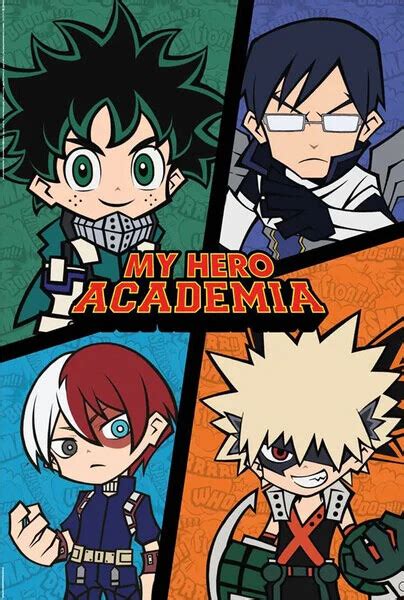 Poster My Hero Academia - Chibi | Wall Art | 3+1 FREE | Europosters