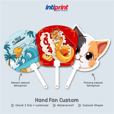 Kipas Promosi Plastik Custom Diameter Cm Intiprint