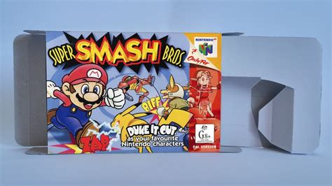 Super Smash Bros Box With Insert Option Nintendo 64 N64 Etsy