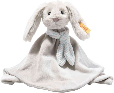 Steiff Soft Cuddly Friends Hoppie Hase Schmusetuch Hellgrau Ab