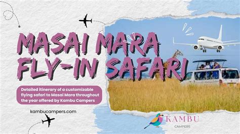 Masai Mara Fly In Safari Packages Kambu Campers